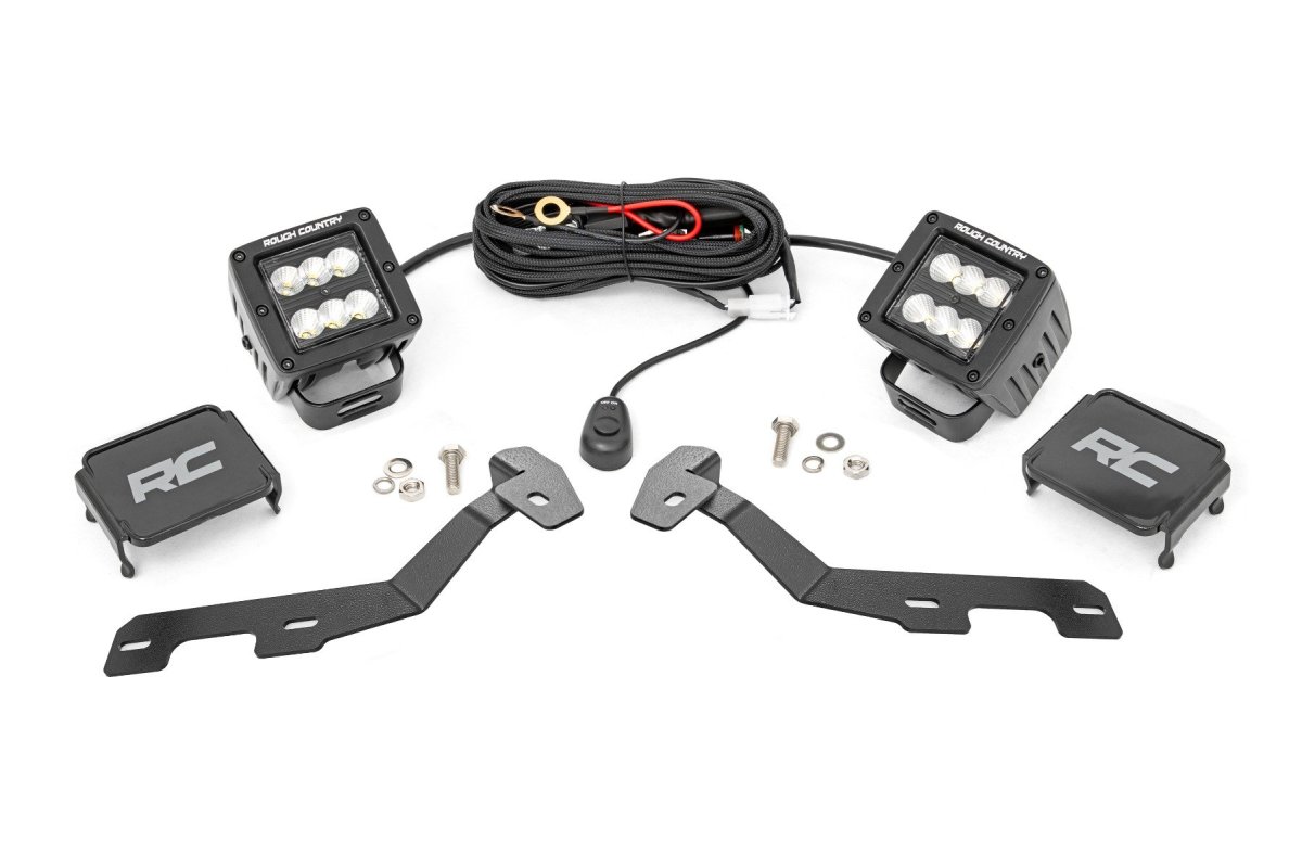Ram 1500 LED Light Kit - Rough Country - Ditch Mount | 2